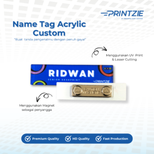 Name Tag Acrylic Custom
