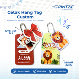Hang Tag Custom Susun 2 In 1 / 3 In 1